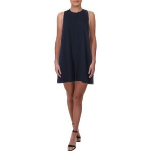 Black French Connection Evening Dew sleeveless crepe romper